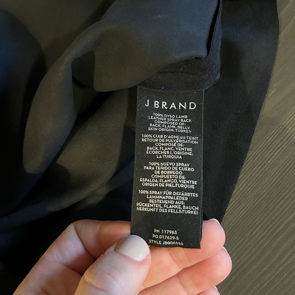 J Brand Trevia Suede Black Iris Navy Tank - Picture 7 of 9